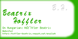 beatrix hoffler business card